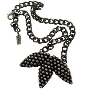 Boera Teresa Rae Signed NECKLACE sculptural Statement Silver Modernist Brutalist